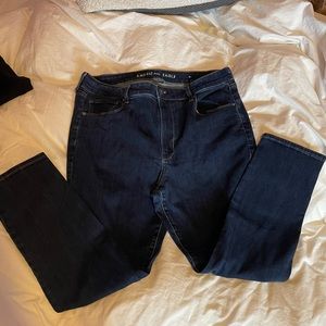 AE Dark Wash Hi-Rise Skinny Jeans